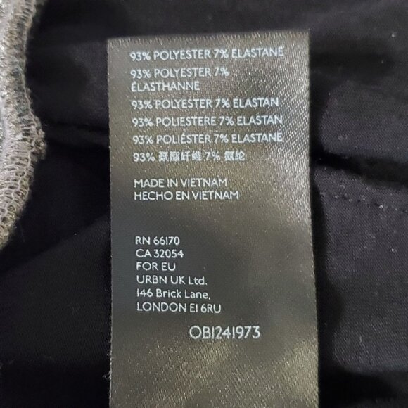 By Anthropologie L Petite Pants Metallic Silver Lightweight Knit Lounge Jogger - Picture 10 of 14